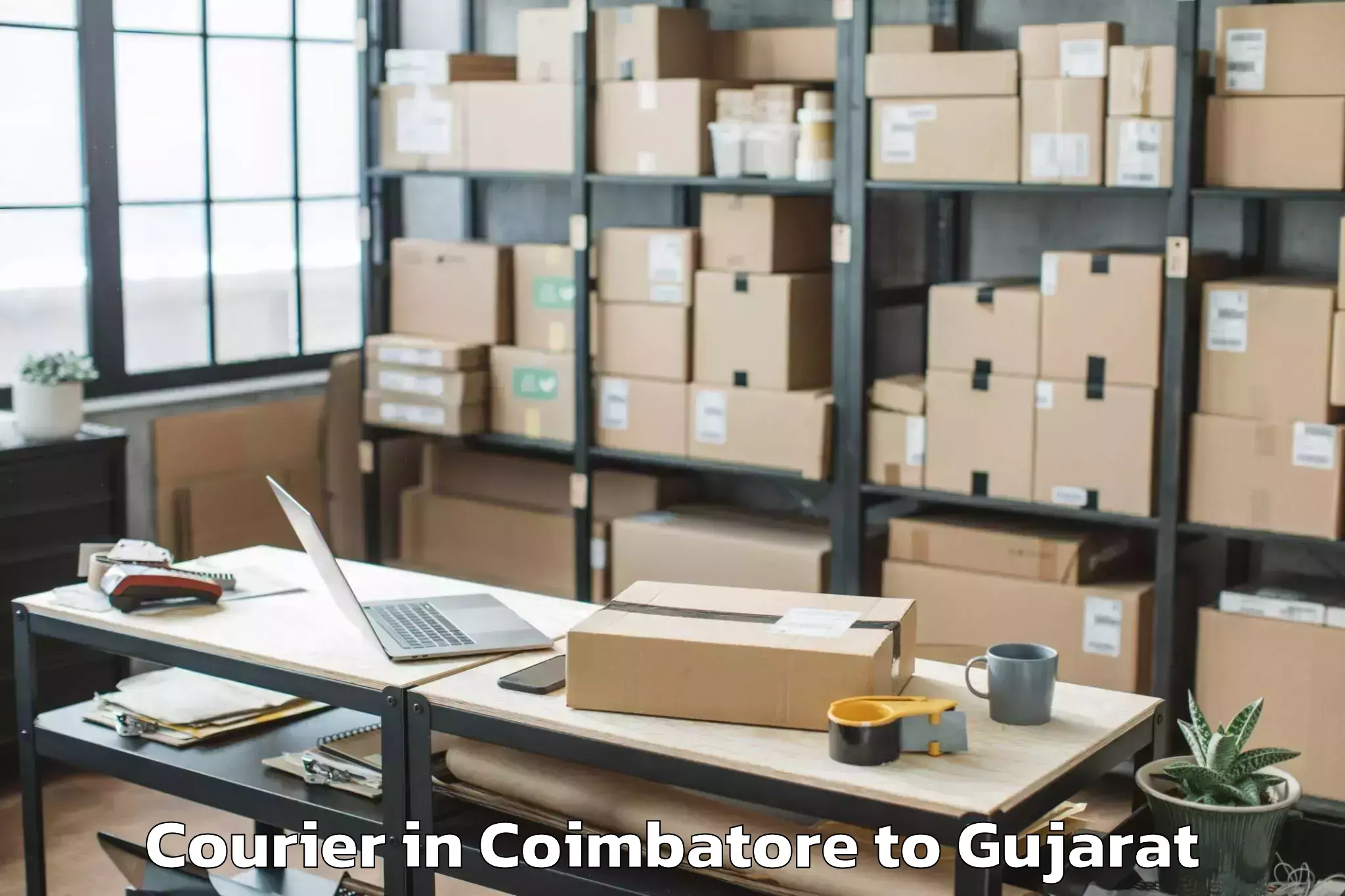 Get Coimbatore to Veer Narmad South Gujarat Univ Courier